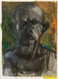 Jim Dine, Looking in the Dark #8, 1984, pastel, charcoal, acrylic, paper collage on paper