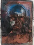 Jim Dine, Looking in the Dark #10, 1984, charcoal, pastel, acrylic, paper collage on paper