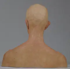 Evan Penny, Back of Martha, 2007, silicon, pigment, hair, aluminum