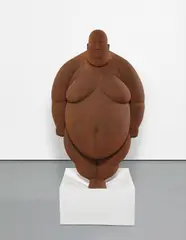 Emil Alzamora, Built for Running, 2011, iron pigment on gypsum, artist's base