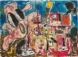 André Butzer, Calvin Cohn Pong!, 2007, oil on canvas