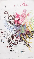 3-1 by Ryan McGinness, 2005, acrylic on paper, offered Mar 2015