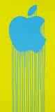 Zevs, Liquidated Apple - Yellow, 2013, Liquitex on MDF