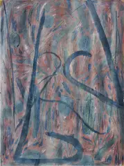 Gabriel Hartley, Nose, 2012, oil, spray paint on canvas