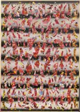 Alfred Boman, Untitled, 2012, acrylic, glue-emulsion, spray paint, enamel varnish on canvas, in artist's painted wood frame