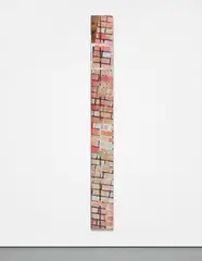 Untitled by Kelley Walker, 2009, four-color process silkscreen with acrylic ink, collaged magazine on canvas, sold Mar 2015