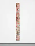 Kelley Walker, Untitled, 2009, four-color process silkscreen with acrylic ink, collaged magazine on canvas