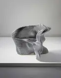 Mathias Bengtsson, “Slice” chair, circa 1999, laser-cut aluminum