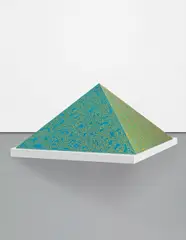 Pyramid by Keith Haring, 1989, anodized aluminum, sold Mar 2015