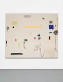 Christian Rosa, Flora or Floral, 2014, oil stick, oil paint, pencil, charcoal, oil on canvas
