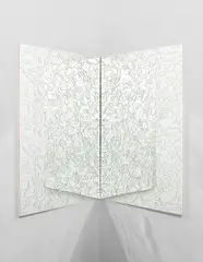 Jim Hodges, See II, 2003, mirror on canvas, in 2 parts