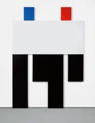 Joe Bradley, Police Painting 2, 2008, acrylic on canvas, in 7 parts