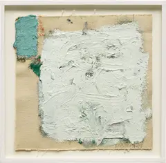 Untitled by Robert Ryman, 1959, oil on unstretched cotton canvas, sold May 2015