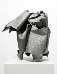 Untitled by John Chamberlain, 1967, galvanized steel, sold May 2015