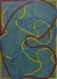 Brice Marden, Elements (Hydra), 1999-2000/2001, oil on linen