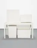 Rachel Whiteread, Block, 2005, plaster, painted steel and laminated wood