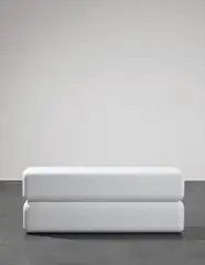 James Lee Byars, Eros, 1992, Thassos marble, 2 pieces