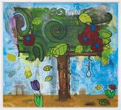 Carroll Dunham, Time Storm Three (Tree of Life), 2005-09, acrylic, pencil on canvas