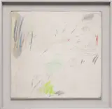 Cy Twombly, Untitled, 1960, wax crayon, lead pencil, oil based house paint on canvas