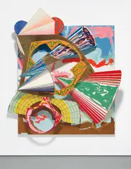 Frank Stella, La prima spada e l'ultima scopa, 1983, synthetic polymer paint on aluminum honeycomb panels and acrylic panel