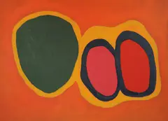 Jules Olitski, Basium Blush, 1960, Magna on canvas
