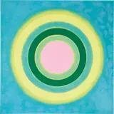 Kenneth Noland, Mysteries: Aglow, 2002, acrylic on canvas