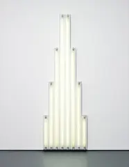 Dan Flavin, "monument" for V. Tatlin, 1964-65, cool white fluorescent light