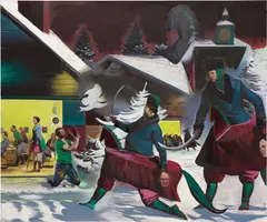 Neo Rauch, Fastnacht, 2010, oil on canvas