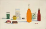 Wayne Thiebaud, Hamburger Counter, 1961, oil on canvas