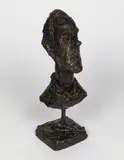 Tête de Diego au col roulé by Alberto Giacometti, circa 1954, bronze, green-brown patina, sold May 2015