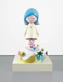 Jellyfish Eyes - Saki by Takashi Murakami, 2004, FRP, steel, acrylic, and lacquer, on a painted wood artist's plinth, offered May 2015