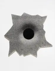 White Maxima by Nate Lowman, 2005, silkscreen ink on canvas, sold May 2015