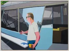 B. Taschen by Jonas Wood, 2010, oil, acrylic on linen, sold May 2015