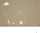 Analia Saban, Painting (with Brush), 2012, acrylic on canvas, plastic brush