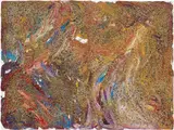 Dan Rees, Gravel Master, 2014, oil, pebble dash on canvas
