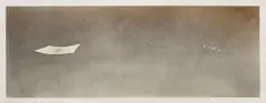Whiskers, Splinters by Ed Ruscha, 1972, gunpowder on paper, sold May 2015