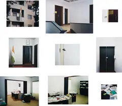 Thomas Demand, Yellowcake (Embassy I,II, III, IV, IV.a, V, VI, VII, VII.a), 2007, chromogenic prints, Diasec mounted, in 9 parts