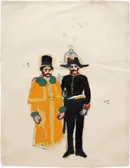 Untitled by Peter Doig, 2002, oil on cut paper, sold May 2015