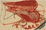 Antoni Tàpies, Untitled, 1988, oil on cardboard