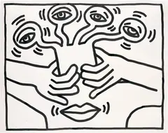 Keith Haring, Untitled, 1984, Sumi ink on paper