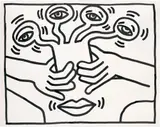 Keith Haring, Untitled, 1984, Sumi ink on paper