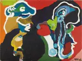 Untitled by Karel Appel, circa 1975, oil on panel, sold May 2015