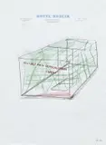 Martin Kippenberger, Ich halt mich verschlossen, 1988, mixed media on hotel stationery