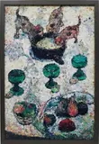 Still Life with Three Puppies, after Gauguin (From Pictures of Magazines) by Vik Muniz, 2004, chromogenic print, in artist's frame, sold May 2015