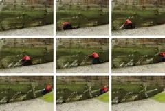 Untitled (Anchor) by Robin Rhode, 2005, chromogenic prints, Diasec mounted, in 9 parts, offered May 2015
