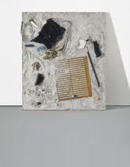 Ida Ekblad, Night Ocean Return Without and Without Hesitate, 2010, mixed media, concrete