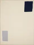 Ethan Cook, Untitled, 2013, hand woven cotton canvas, in artist's frame