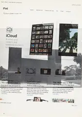 Untitled (icloud) by Wade Guyton, 2012, Epson DURABrite inkjet on book page, sold May 2015