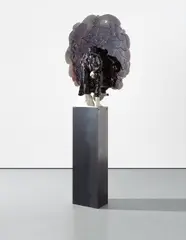 Nick van Woert, Untitled, 2013, fiberglass statue, polyurethane, steel