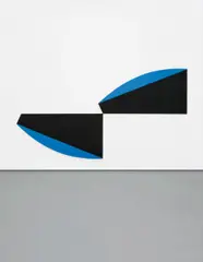 Beyond the Blue by Leon Polk Smith, 1981, oil on canvas, in 2 parts, offered May 2015